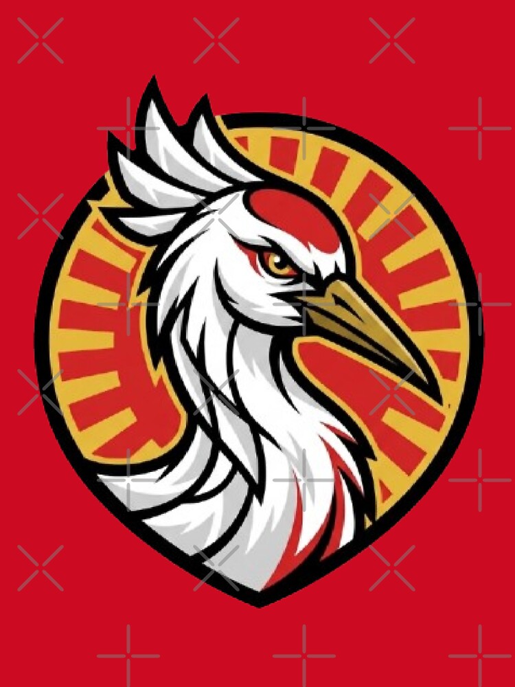 Japan Soccer Crane - Japanese Football Fan 2026 Emblem by NewDesignFR