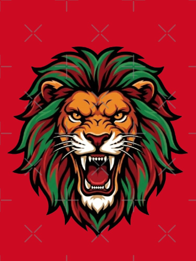 Morocco Soccer Lion - Moroccan Football Fan 2026 Emblem by NewDesignFR
