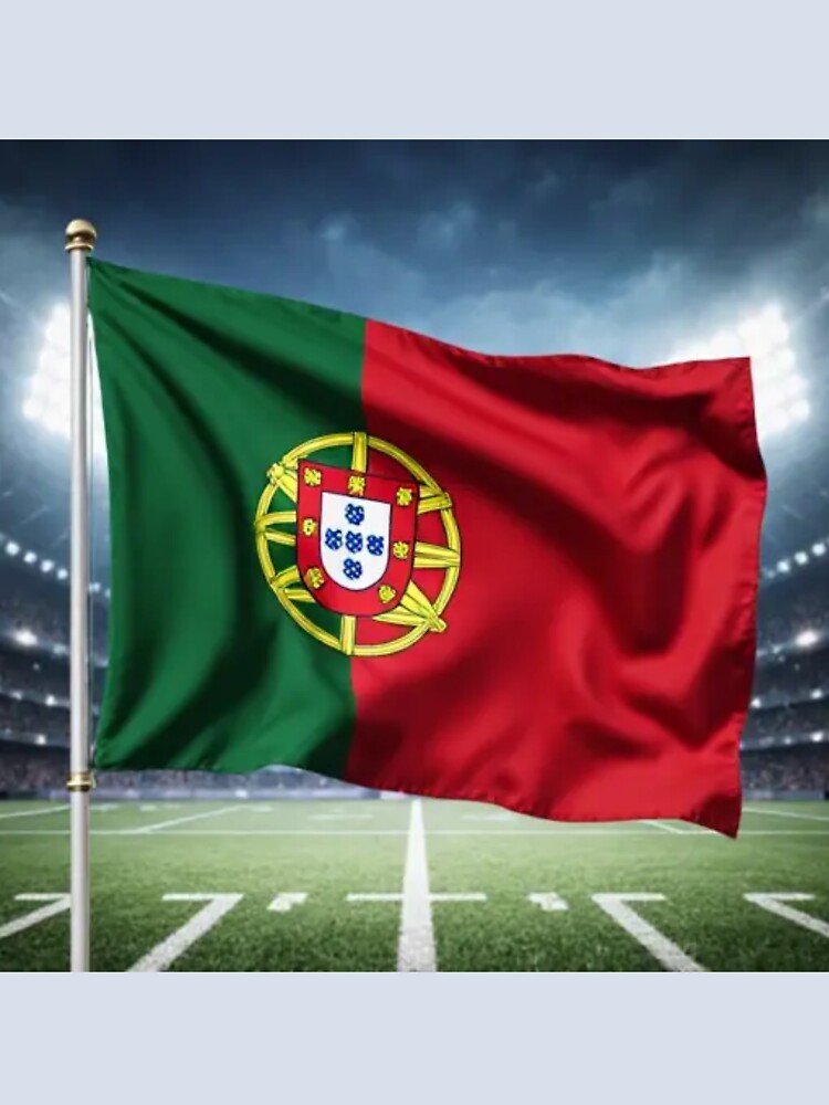 Portugal Flag 3D Football Design – Supporters Portugal by artsdesignpro