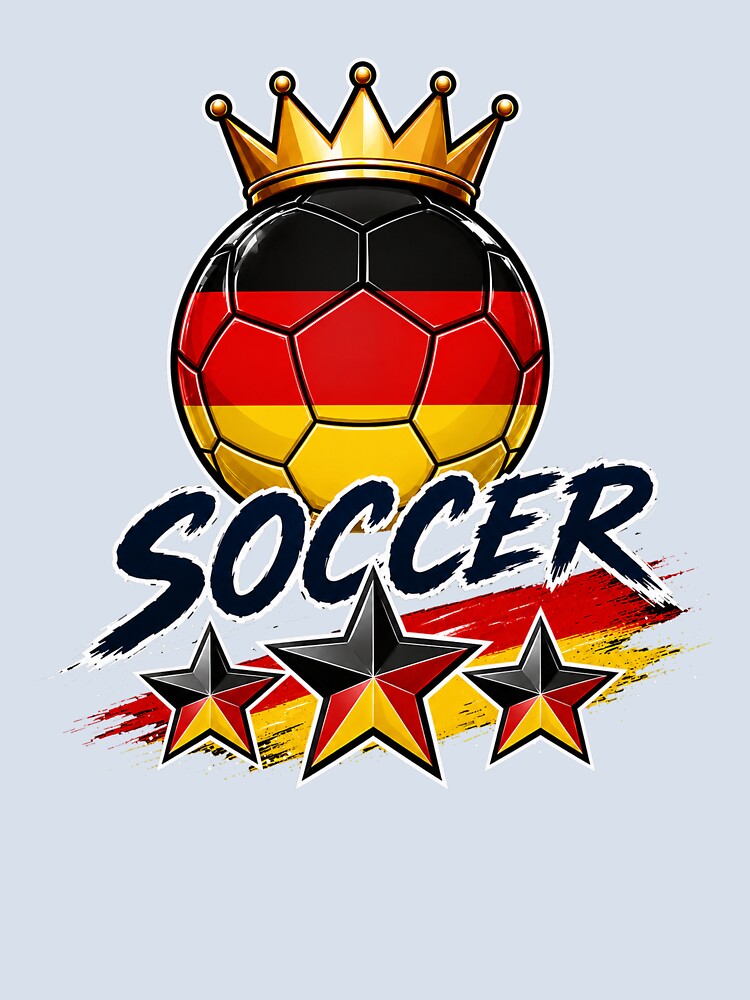 Germany Flag Crowned Soccer Ball by QuiteOrbit
