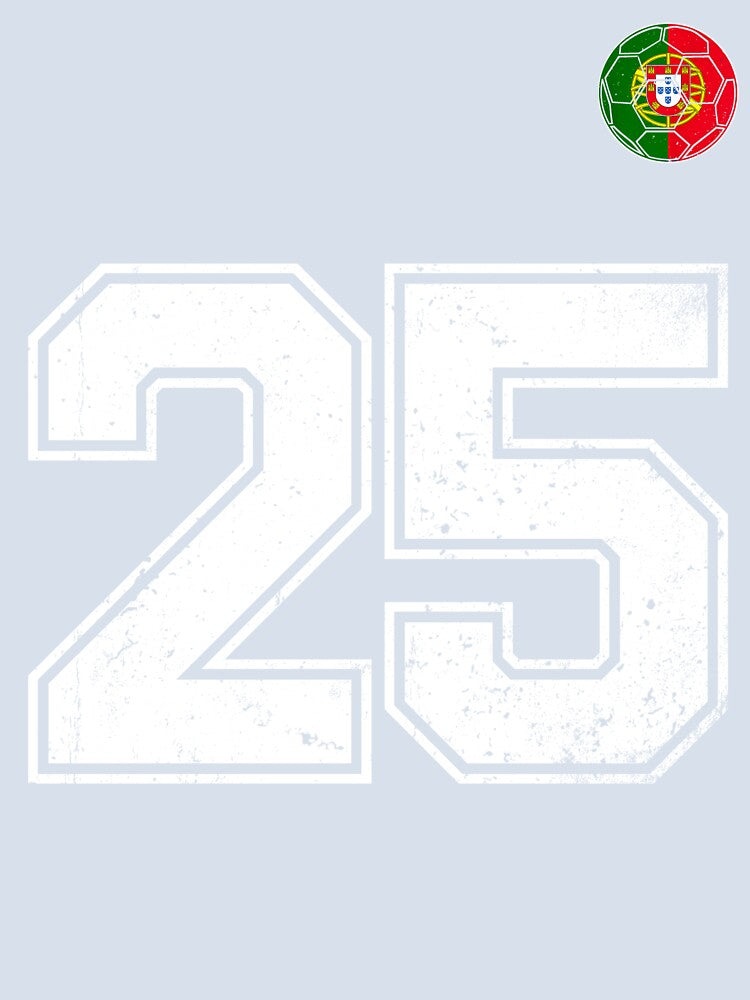 Portugal Soccer Number 25 Vintage Sports Fan by OliviaHayesArt