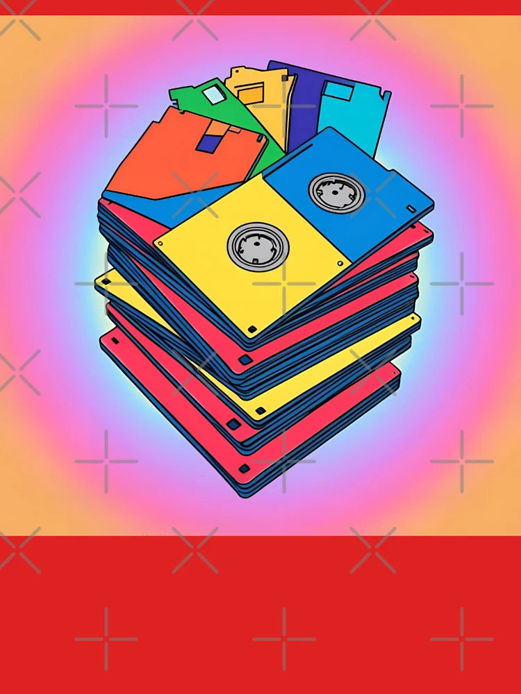 "Ctrl+Alt+Retro: Floppy Disk Frenzy" Classic T-Shirt