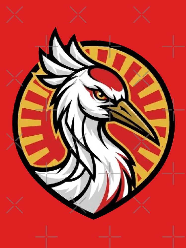 Japan Soccer Crane - Japanese Football Fan 2026 Emblem by NewDesignFR