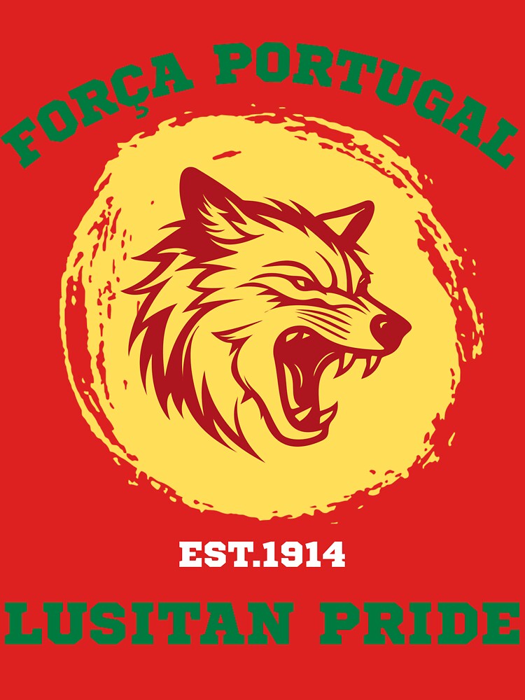 Forca Portugal Wolf Football Fan Graphic by WildTrace