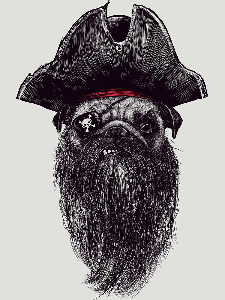 Capt. Blackbone the pugrate by Madkobra