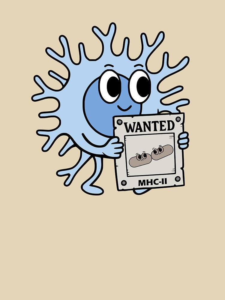 Cute Dendritic Cell ( MHC-II Wanted Poster ) - Cute Immune Cells by MicroMarket