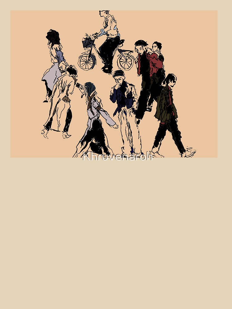 Street fashion crowd (street style) by Khruvenaroh