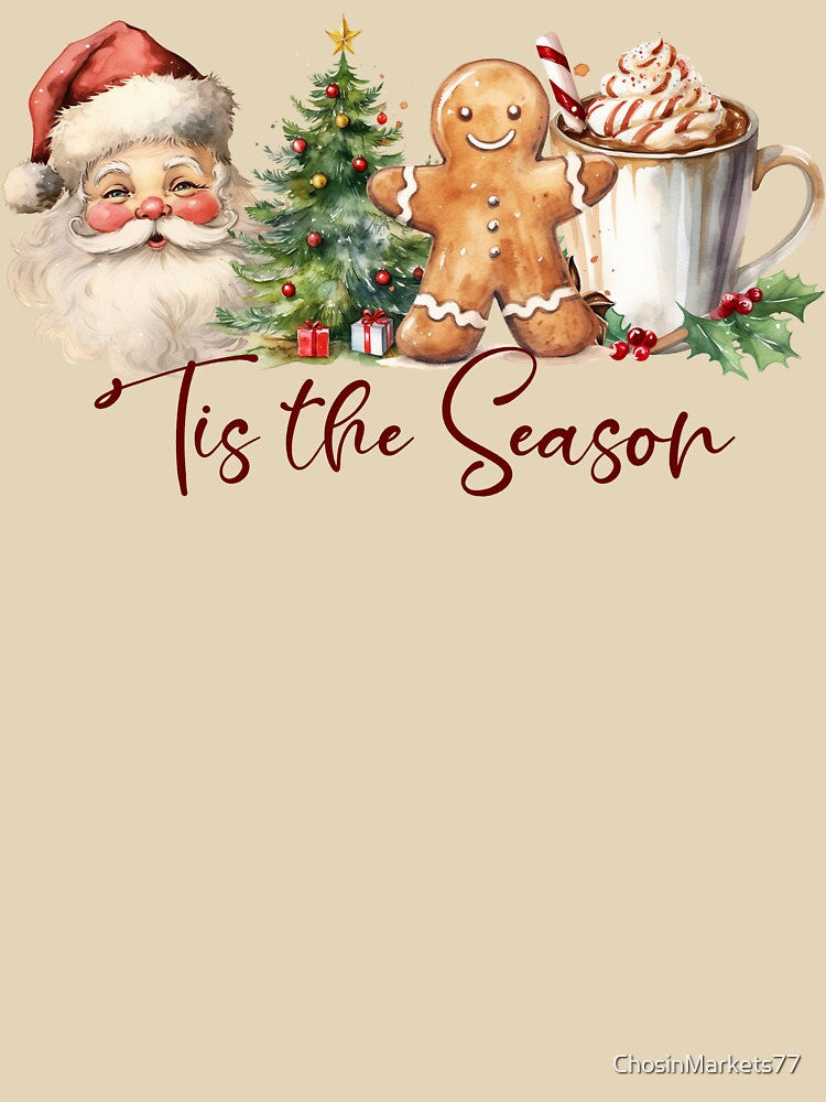 Tis the season Christmas Sweatshirt, holiday apparel, Christmas Sweatshirt, Funny Christmas Sweater, Cute Winter Sweatshirt, Merry Christmas by ChosinMarkets77