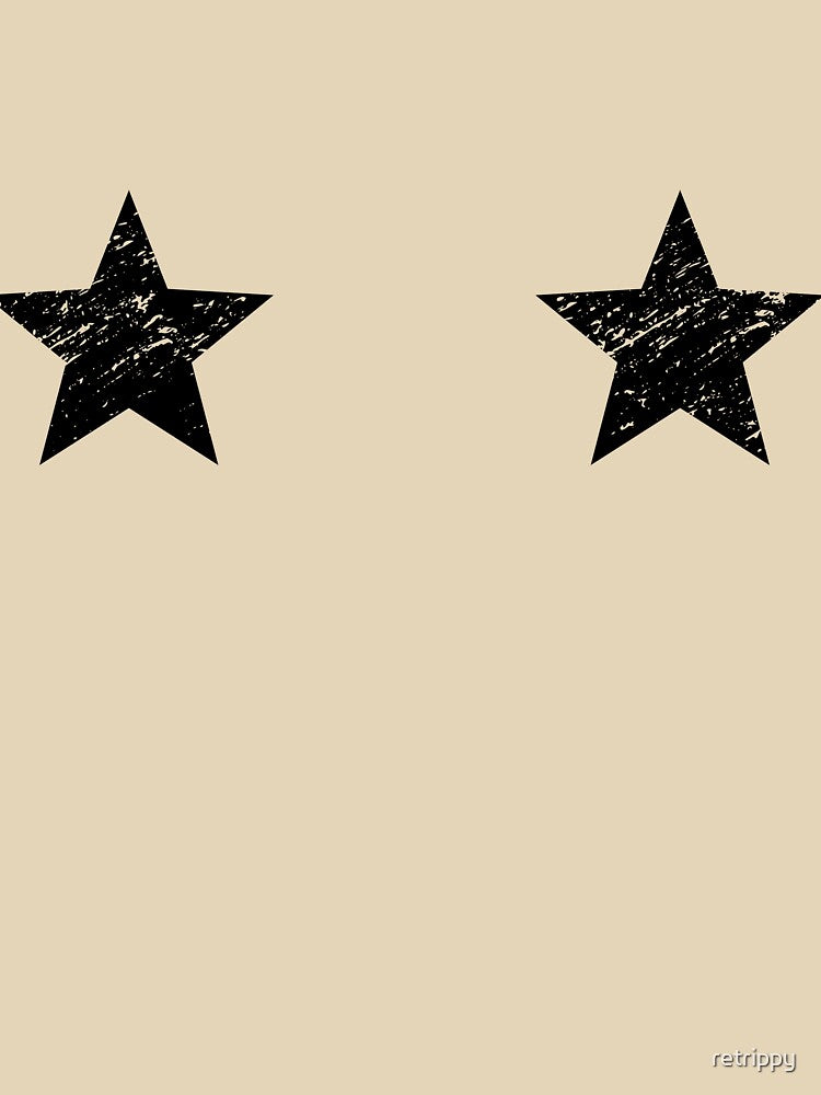 2 STARS ON BOOBS BLACK, Stylish by retrippy