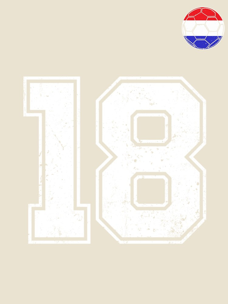 Netherlands Soccer Number 18 Vintage Sports Fan by LiviuGligoros
