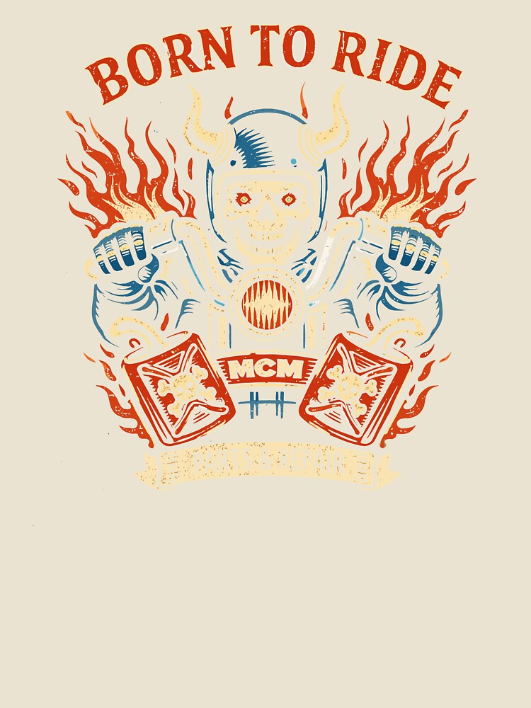 Born to Ride Motorcycle Parts by Matinez Pink