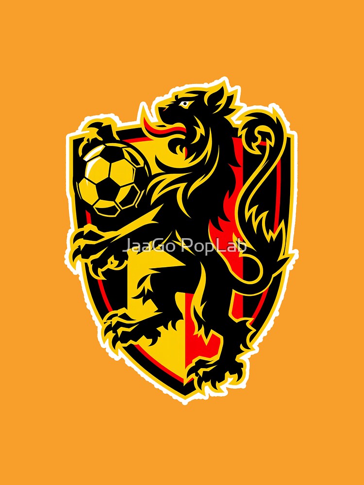 Belgian Lion Football Supporters Crest by JaaGo PopLab