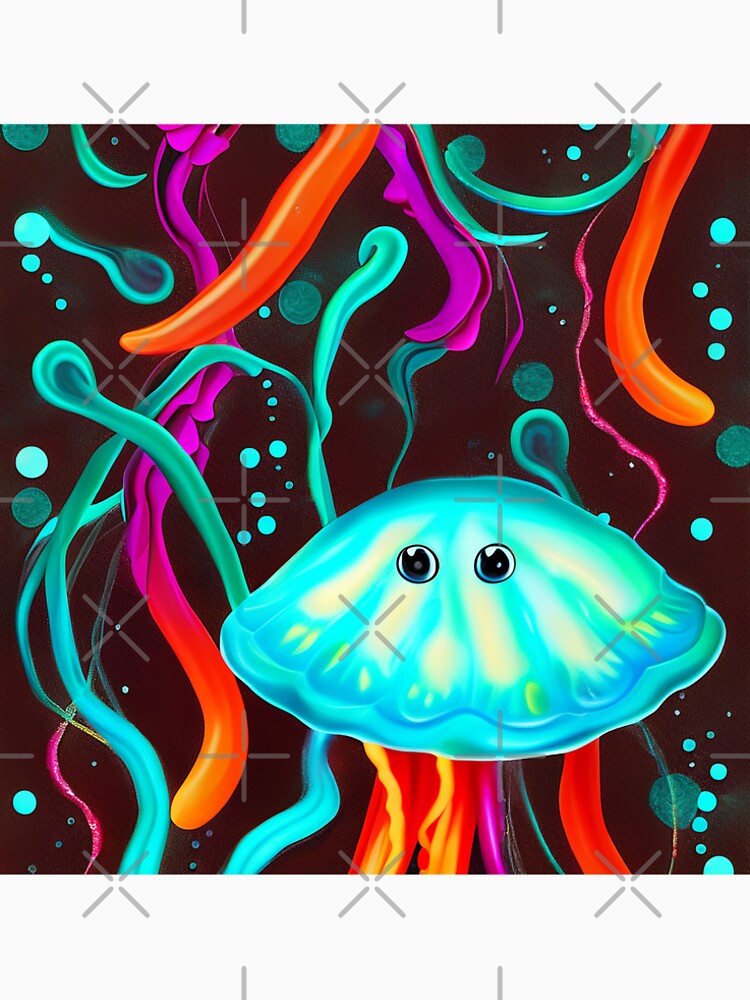 An adorable multicolored jellyfish by MetaLinda