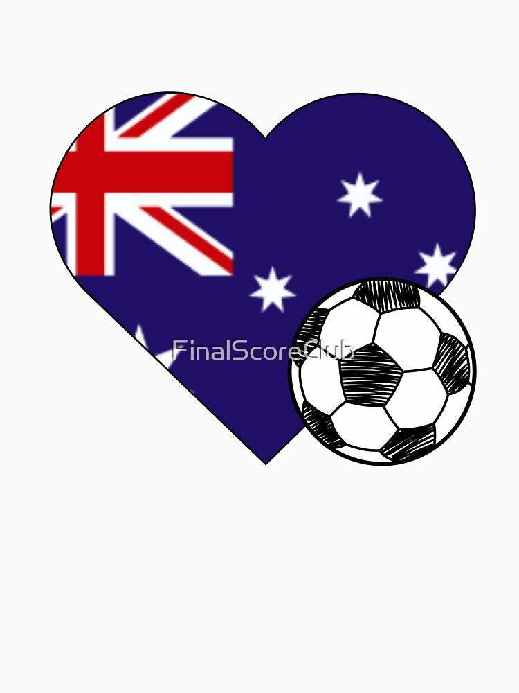 Australia Soccer Heart Design by FinalScoreClub
