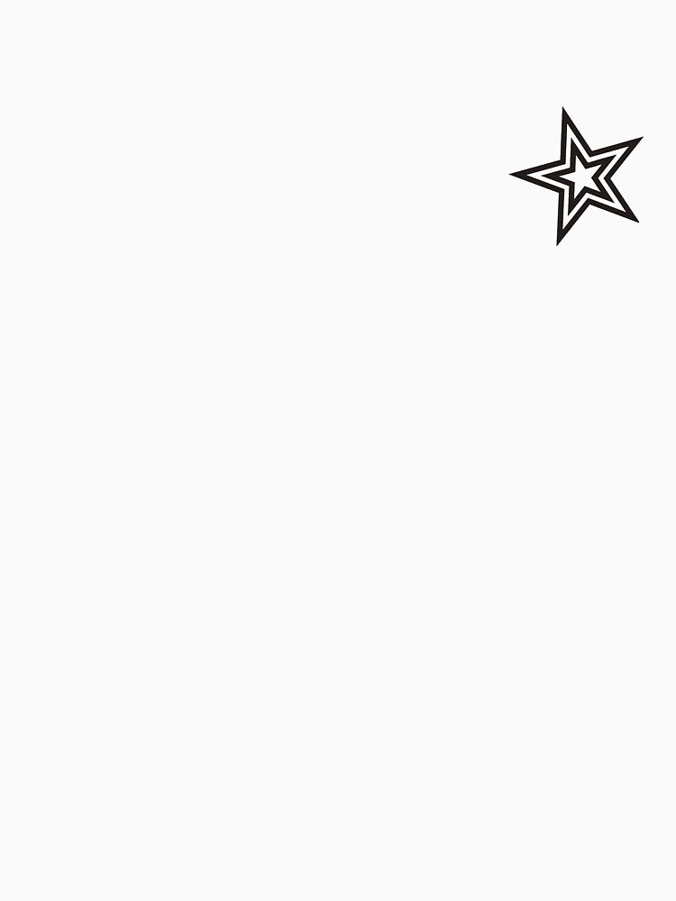 Double Star Pocket Patch T-Shirt for Men and Women by AllStarMerch