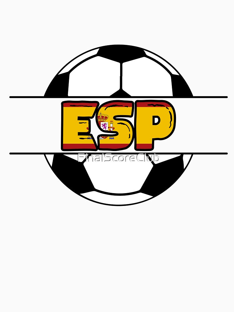 Spain Soccer ESP Design by FinalScoreClub