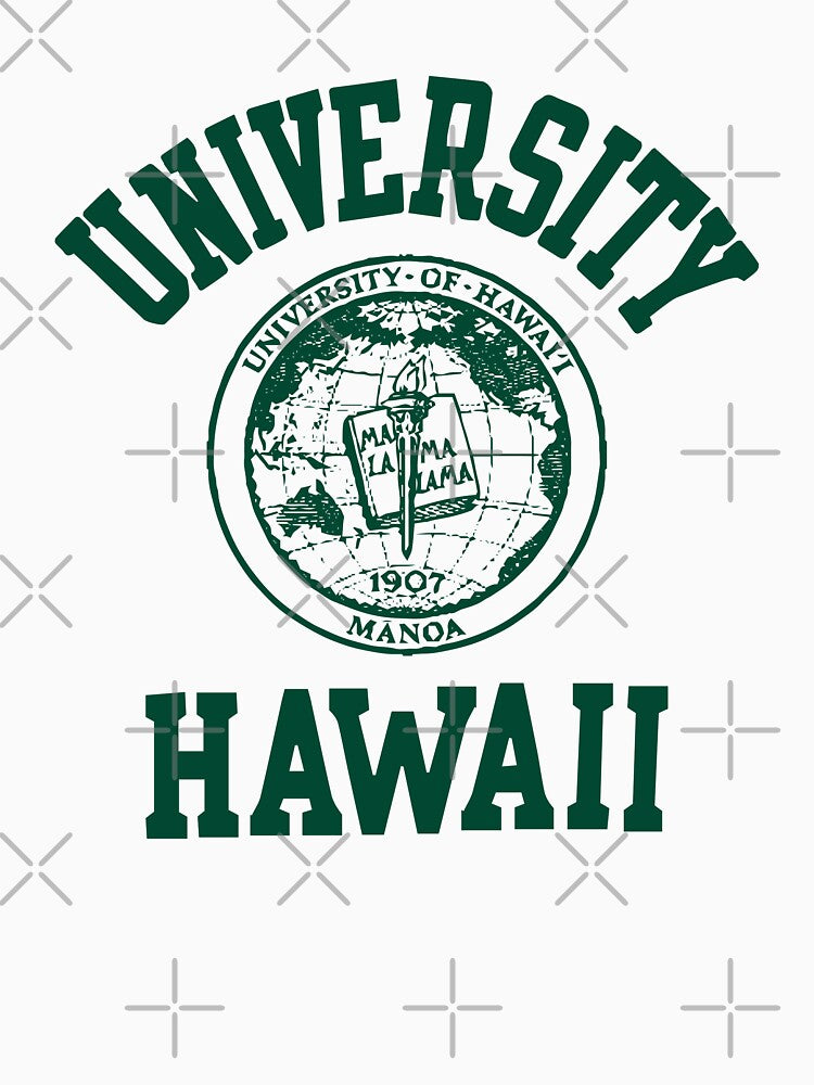80's Vintage university Hawaii apparel - Original Green by Miaou Studio