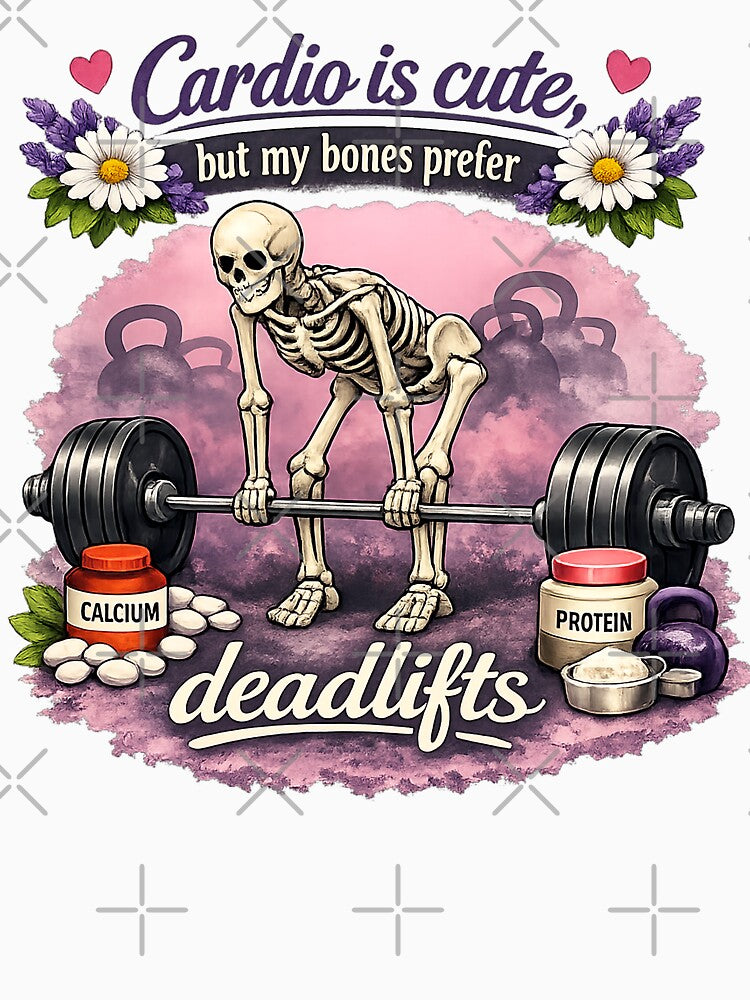 Cardio Is Cute But My Bones Prefer Deadlifts - Osteoporosis by WeirdlyFitCo