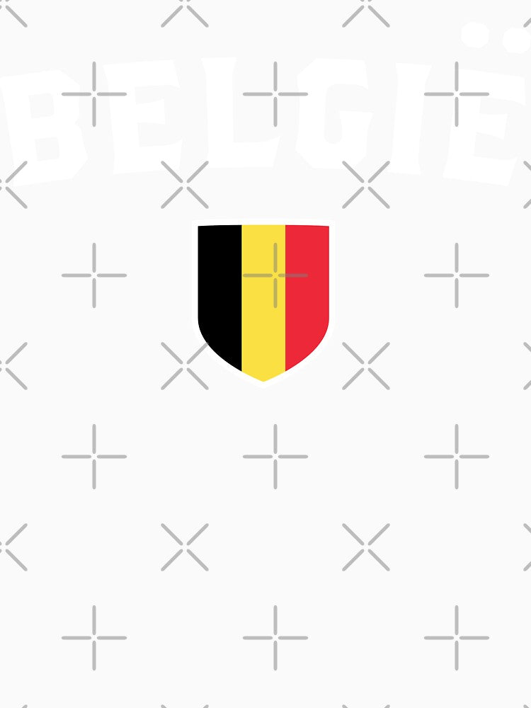 Belgium Sports Fans Classic Flag Shield National Team Support by el-em-cee