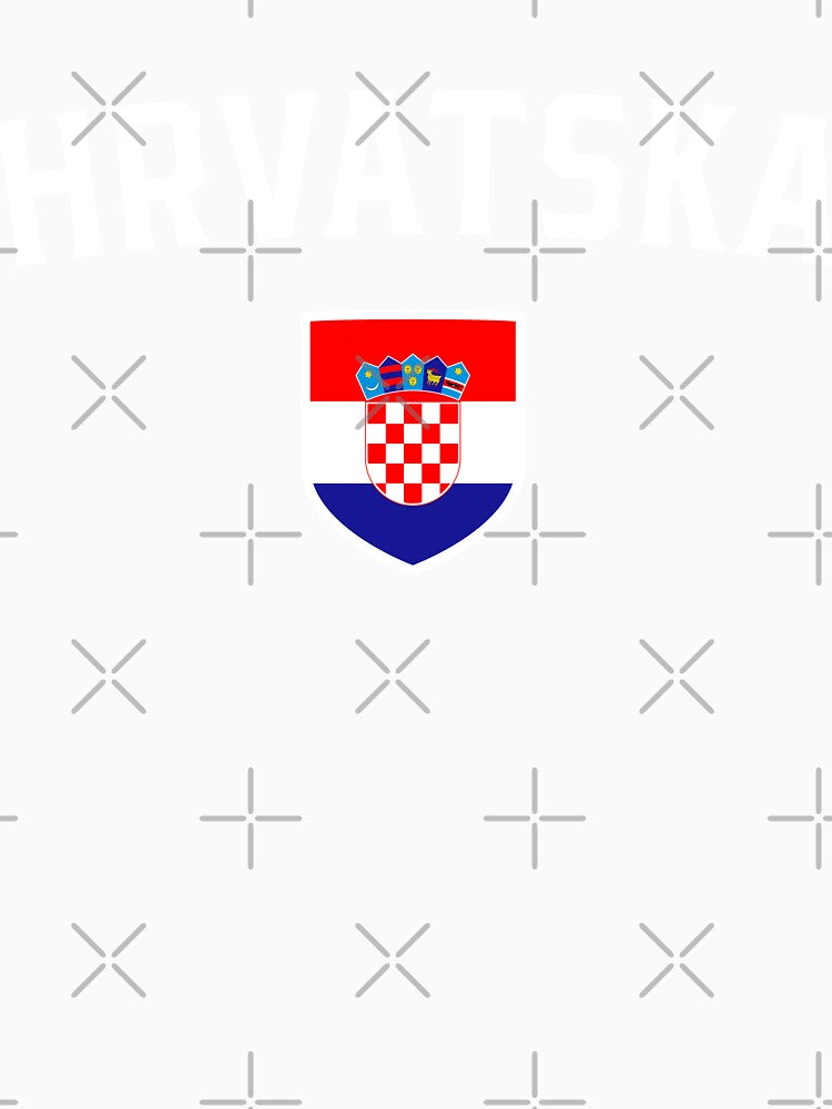 Croatia Sports Fans Classic Flag Shield National Team Support by el-em-cee