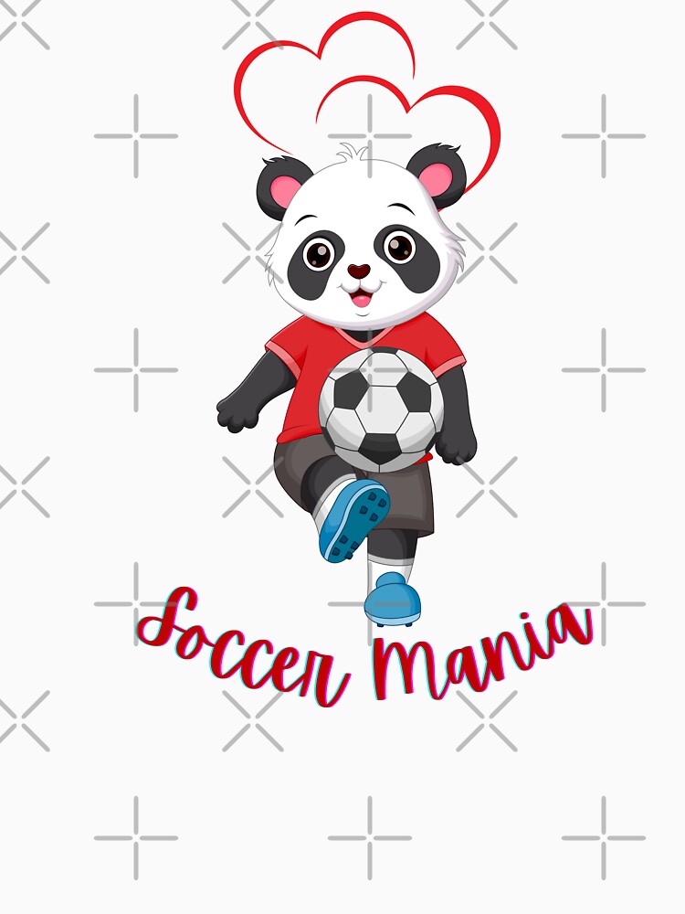 Cute Panda Playing Soccer.  Gift for a Soccer Fan, Soccer Parent, Soccer Mom. by ShrimpAndGrits