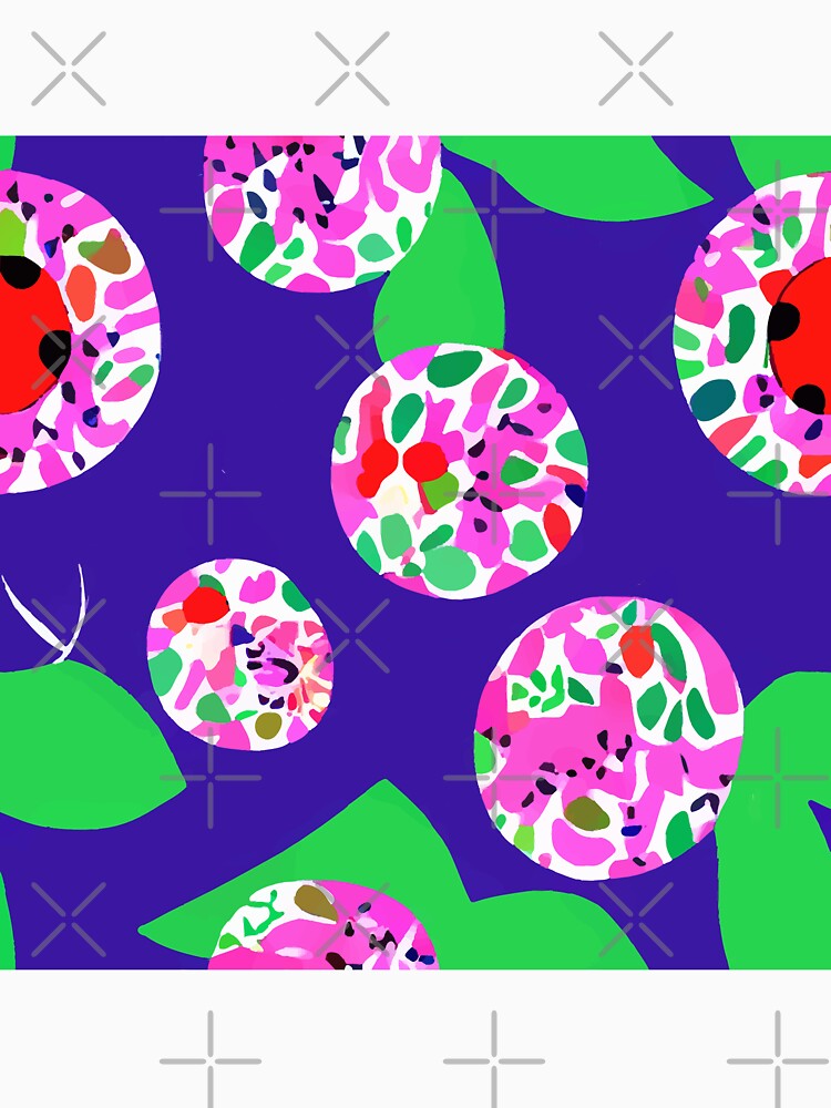 Purple, pink and green retro abstract by SophieClimaArt
