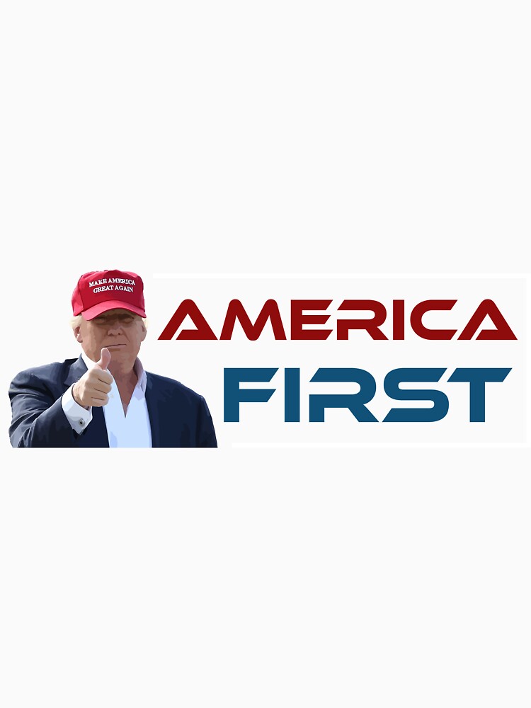 America First | President Donald Trump T-Shirt by AllStarMerch