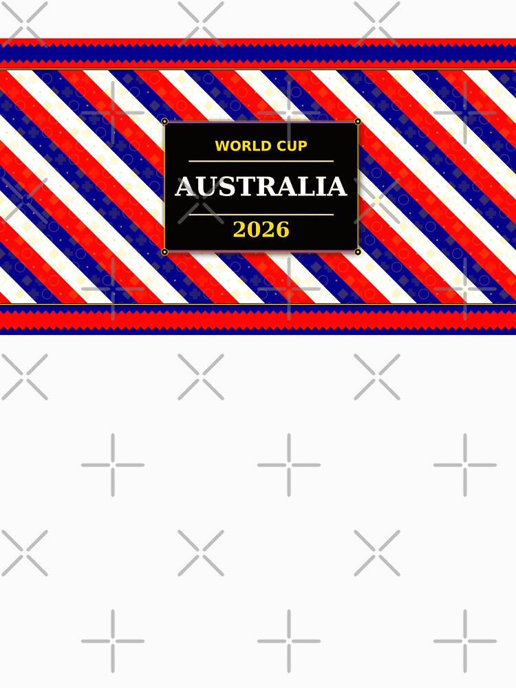 Australia Football Fan 2026 Black Flag Colors Pattern by BrickByDream