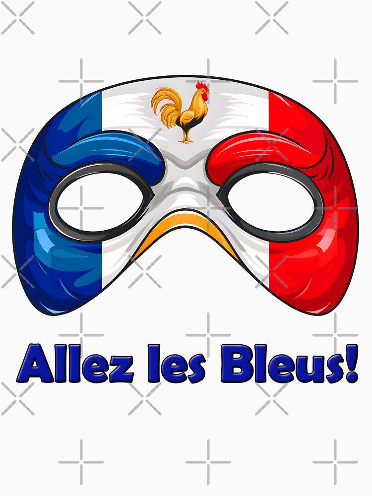 Vive Les Bleus: Wear Your French face mask by Designfordream