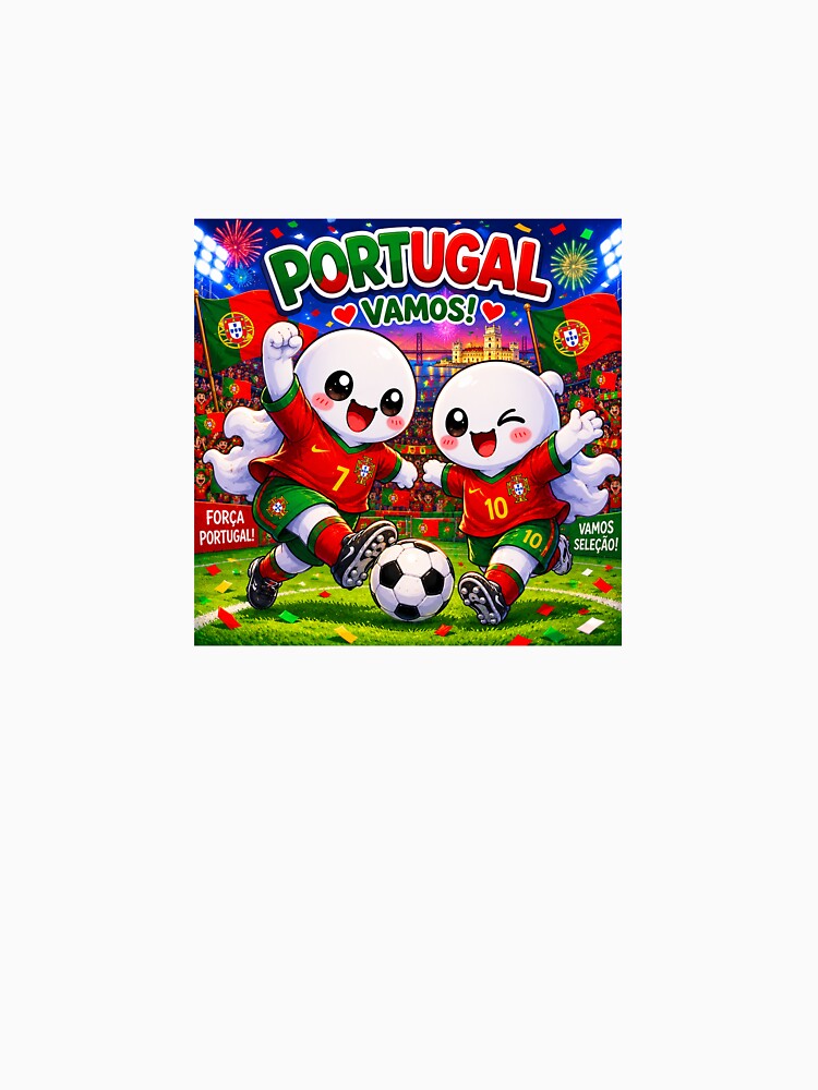 Cute Portugal Football Ghost by QuirkNest Studio