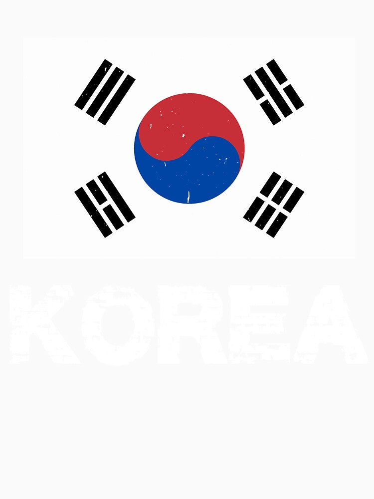 South Korea Flag T-Shirt for Men and Women by AllStarMerch