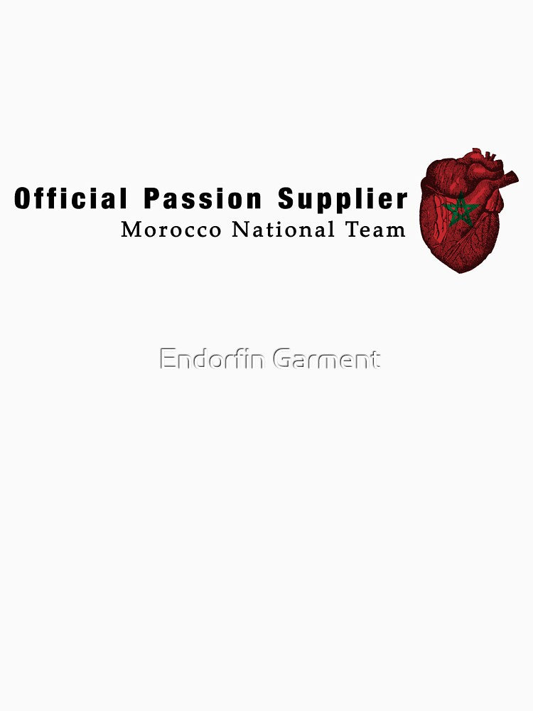 Morocco fan shirt "Passion & Heart" by Endorfin Garment