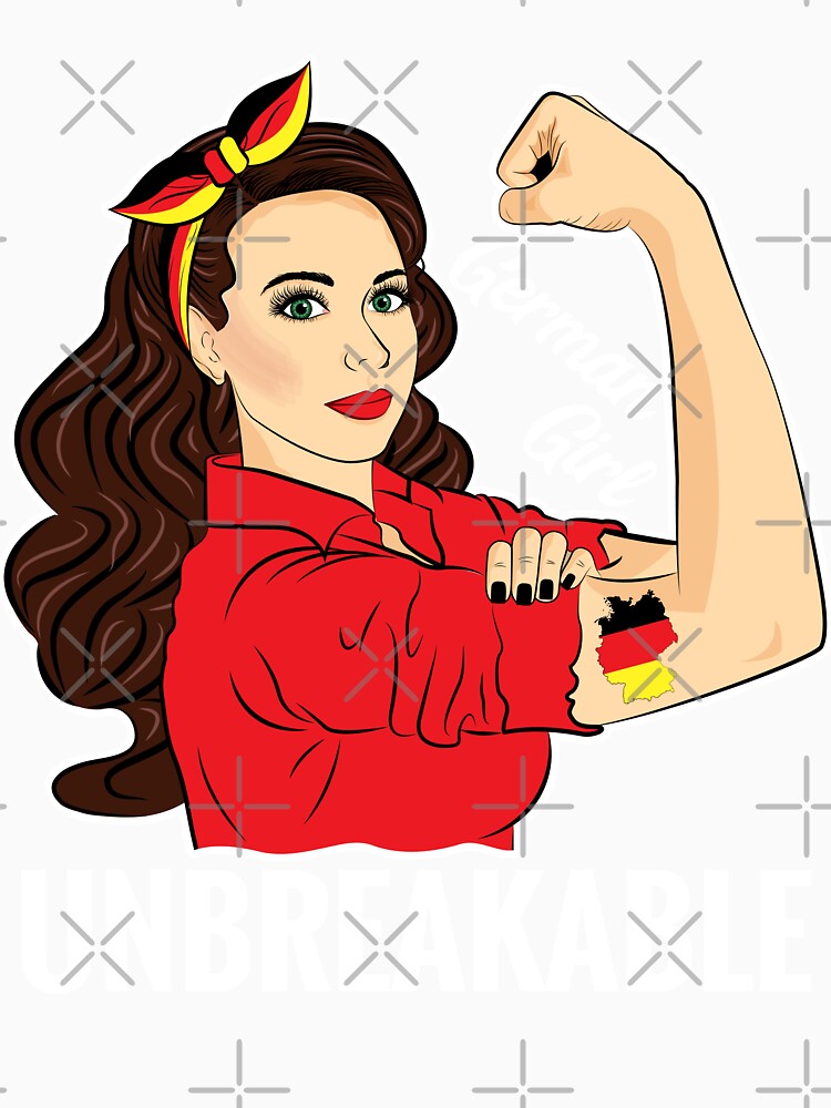 German Girl Unbreakable Germany Flag Shirt by ZNOVANNA