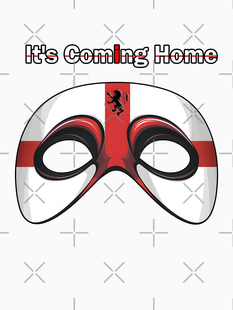 Support in Style: England Football Face Mask by Designfordream