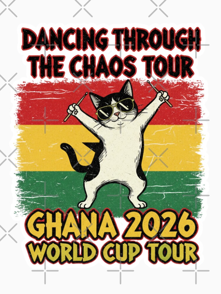 Dancing Through the Chaos Tour — Ghana World Cup Rock Shirt by catastrocat