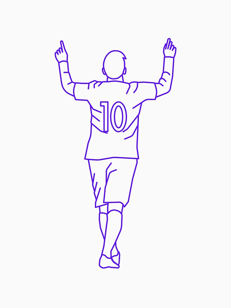 Blue Number 10 |Player Celebration by Football Stickers World