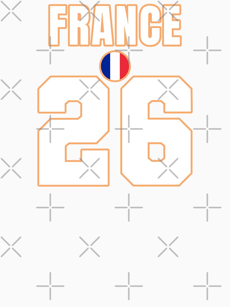 France 26 Football Shirt Style Design – France National Team Apparel by The Hairy Melon