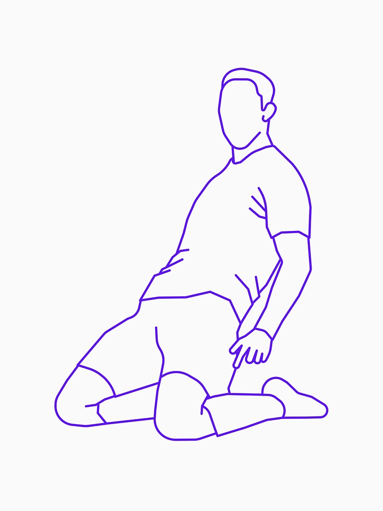 Blue Celebrating Player 2 | Player Celebration by Football Stickers World