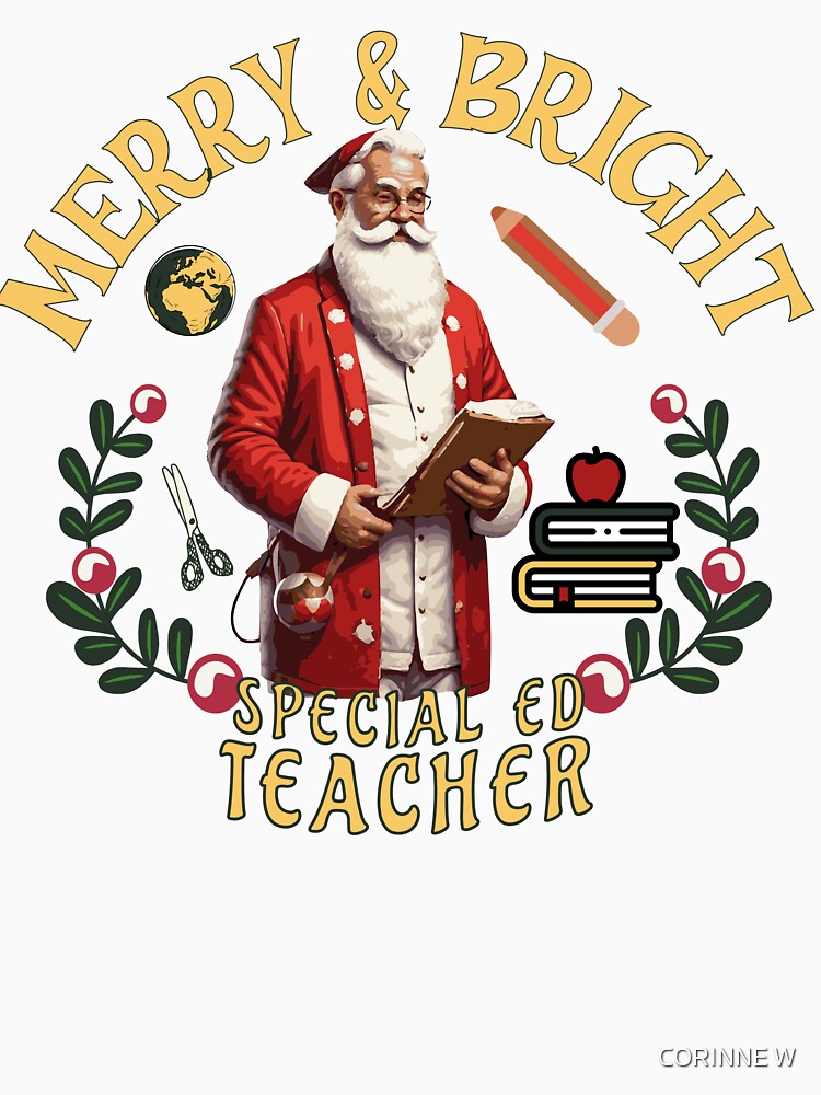 Gift for Sped Teacher, Christmas Holiday Special Education by CORINNE W