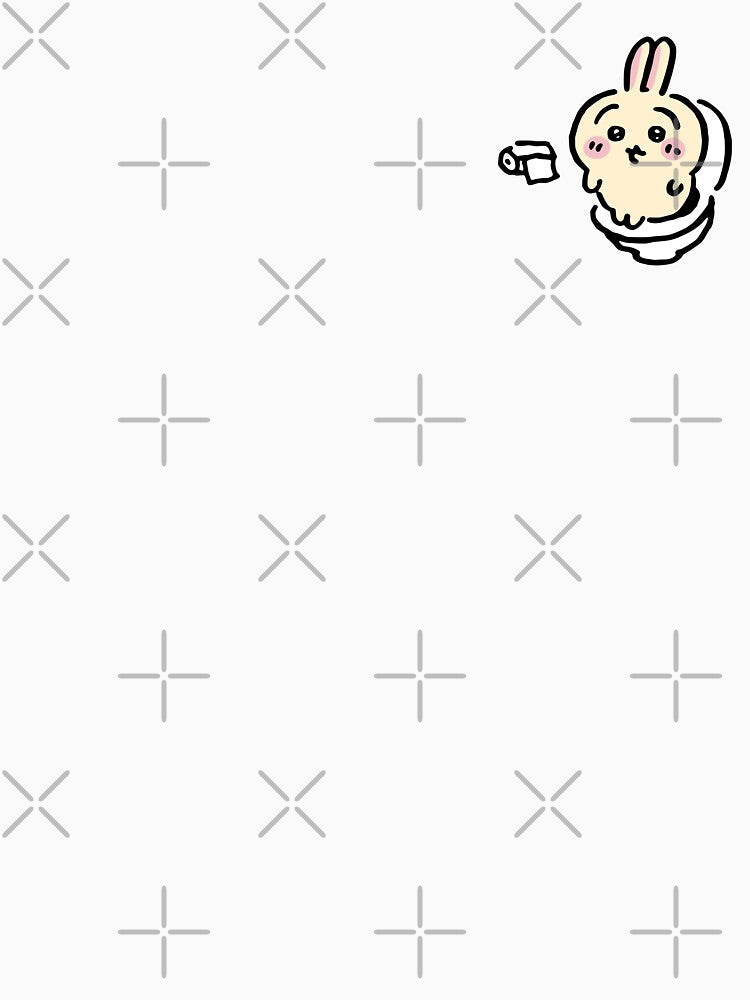 (Small Logo) Usagi on the Toilet Potty | Chiikawa Hachiware | Poop Pooping Meme by OllieMolley