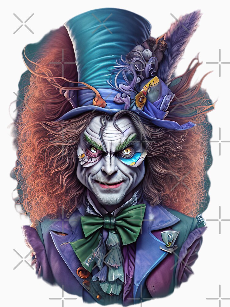 Mad Hatter T shirt, T shirt, Dark Art T shirt by LLdreams