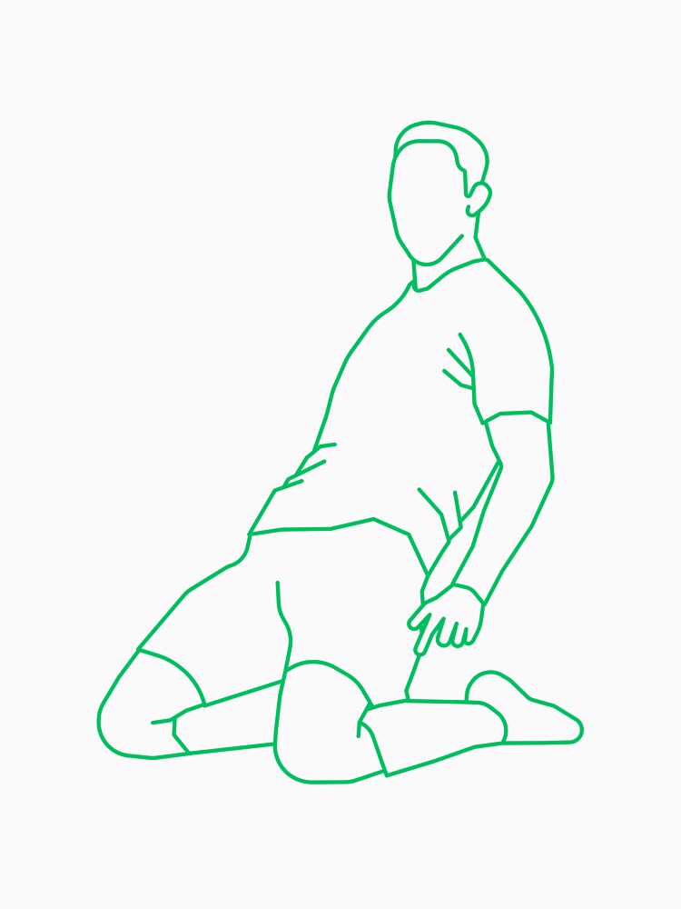 Green Celebrating Player 2 | Player Celebration by Football Stickers World