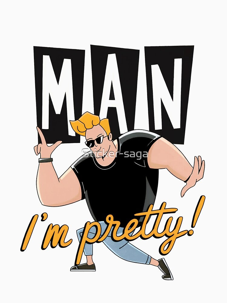 Johnny Bravo "I'm Pretty!" by Sticker-saga