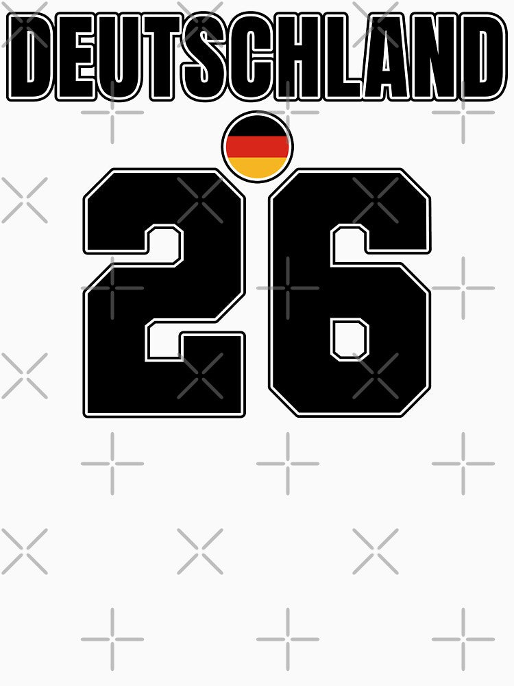 Germany 26 Football Shirt Style Design – Germany National Team Apparel by The Hairy Melon