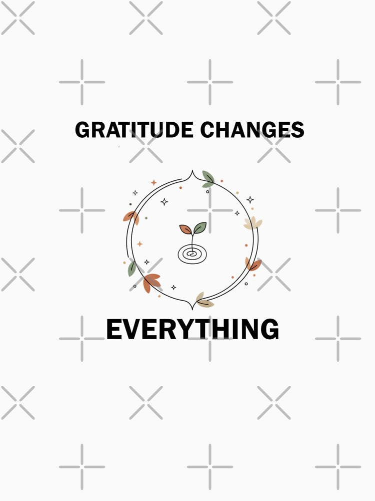 Gratitude Changes Everything Minimalist Tee - Positive Mindset by MINIMA.LIGN