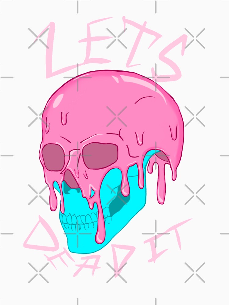 Let’s dead  it Cotton candy skull by Nunsketchy