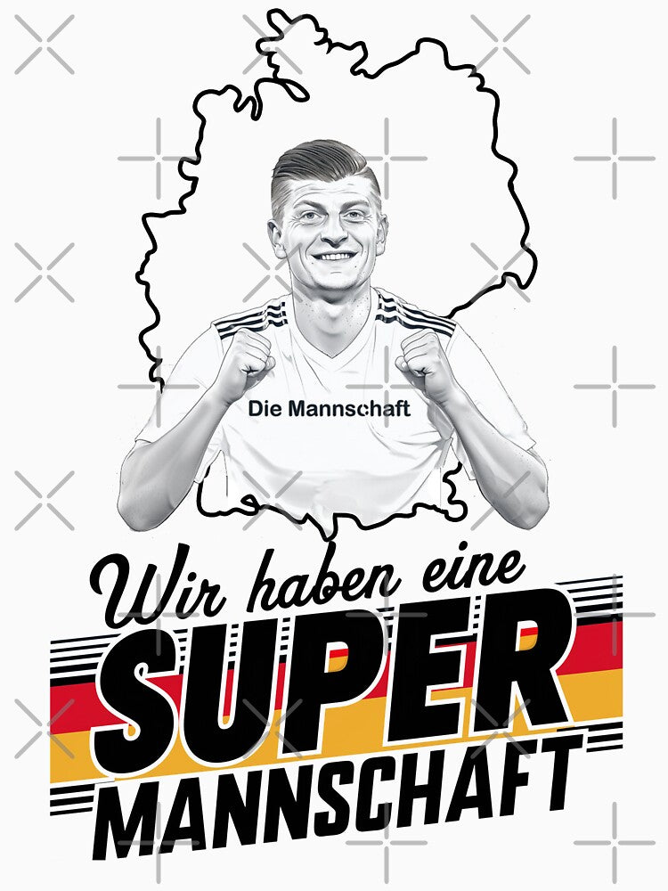 Cheer for Die Mannschaft and Toni Kroos T-Shirt by Designfordream