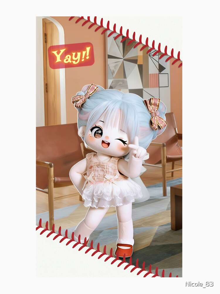 Cute Cotton Doll - Retro Red checkered by Nicole_83