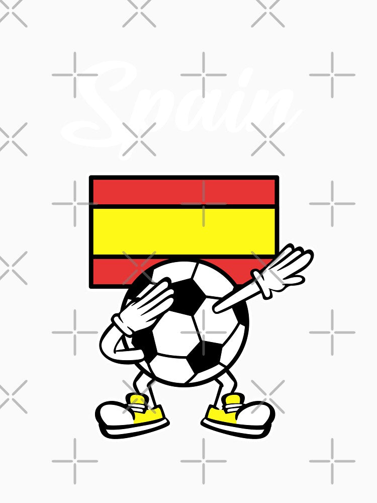 SPAIN - Dabbing Football Soccer Ball - SPAIN Flag by Darling DeDe