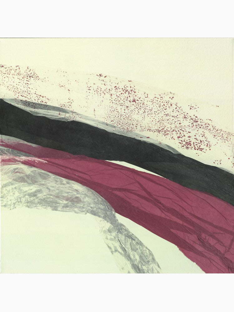 Orchid and Black Washi abstract by janartist